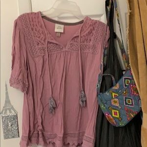 Mauve blouse